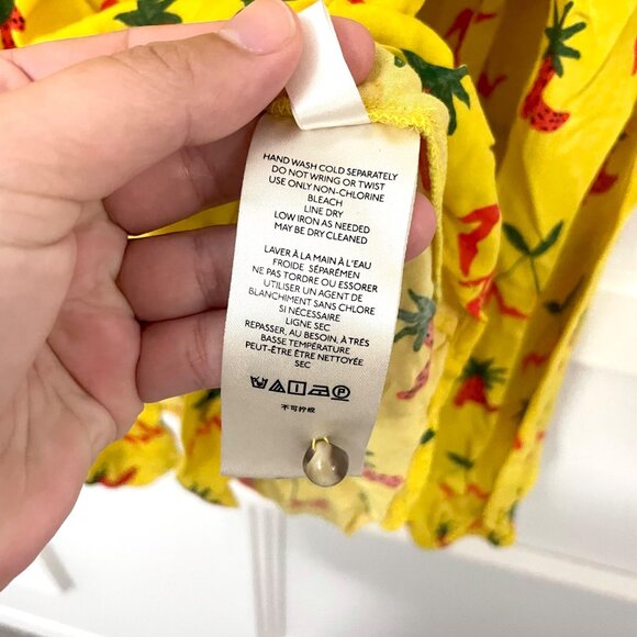 Anthropologie Kendra Dandy Strawberry High Heel Boots Yellow Blouse 4 OB1271581 - Picture 5 of 7